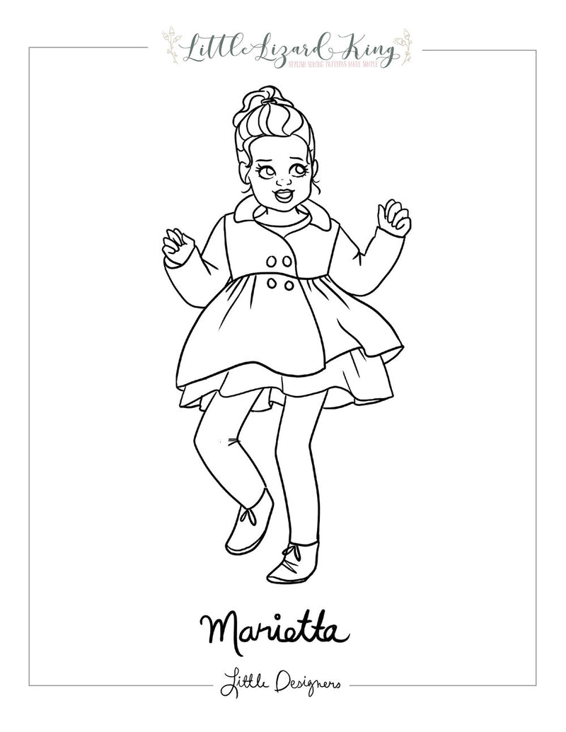 Marietta coloring page â little lizard king