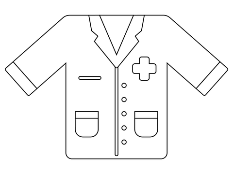 Lab coat coloring page free printable coloring pages