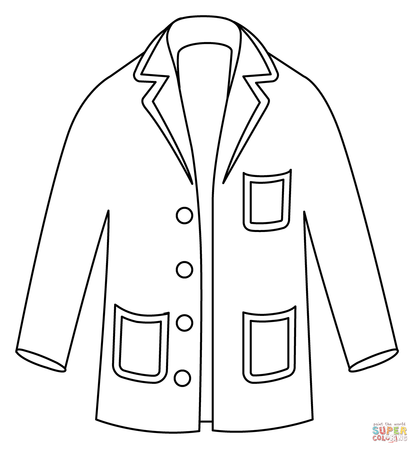 Lab coat emoji coloring page free printable coloring pages
