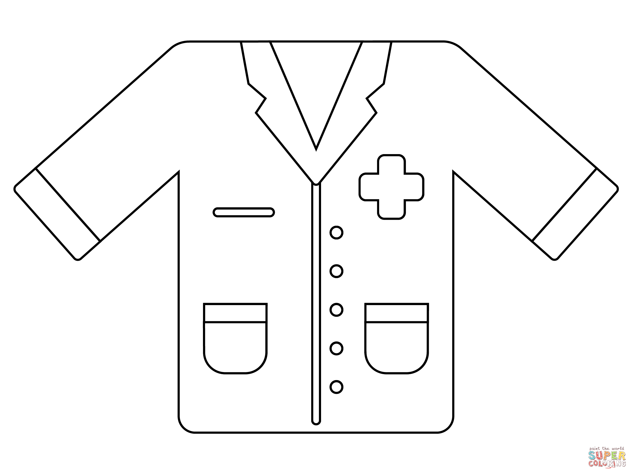 Lab coat coloring page free printable coloring pages
