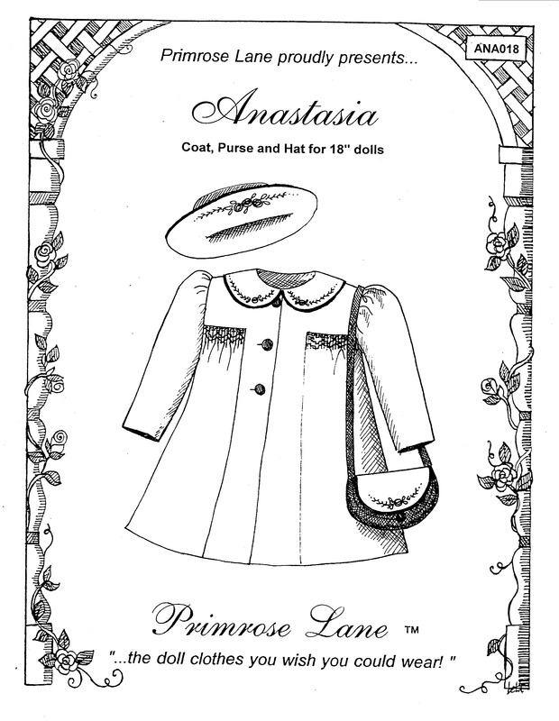 Anastasia coat pattern for dolls