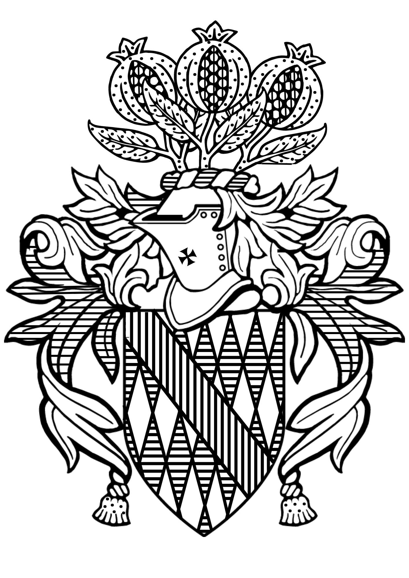 The hatched version of my coa rheraldry