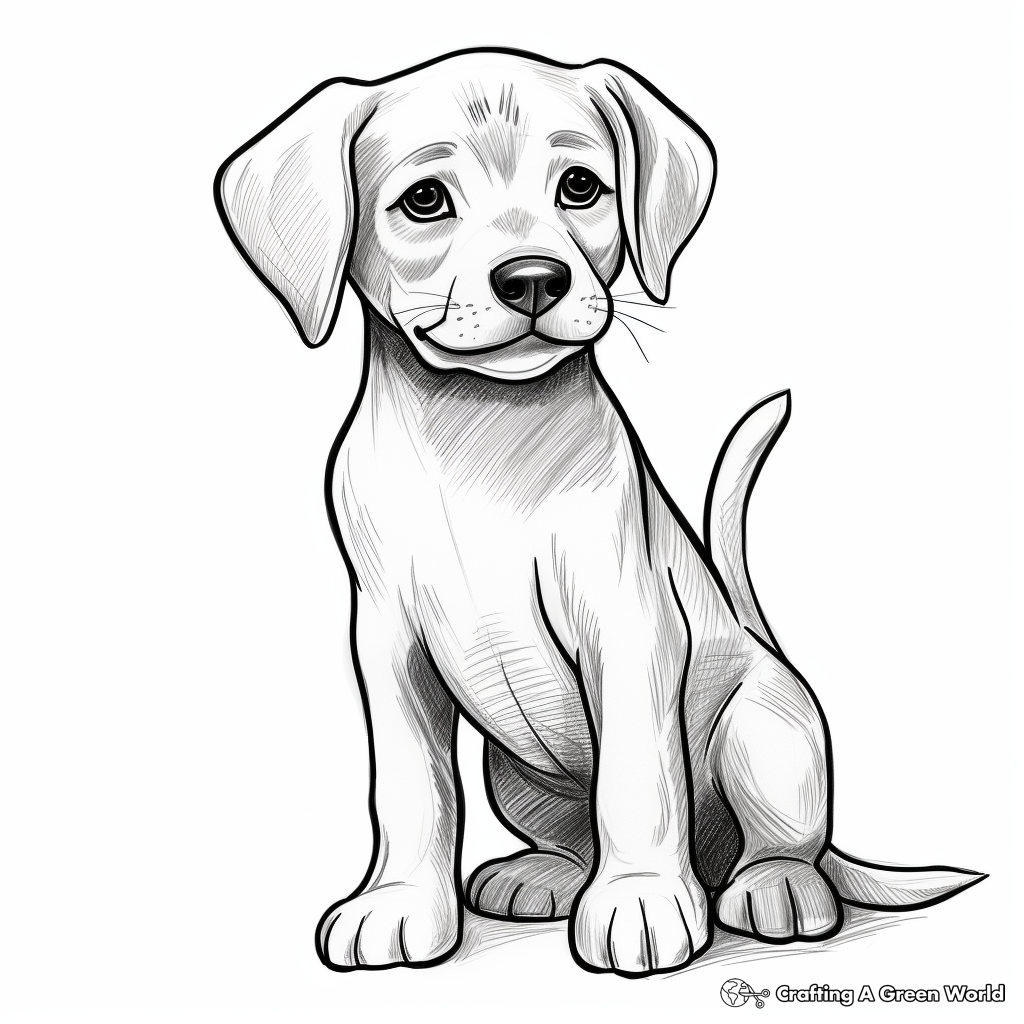Chocolate lab coloring pages