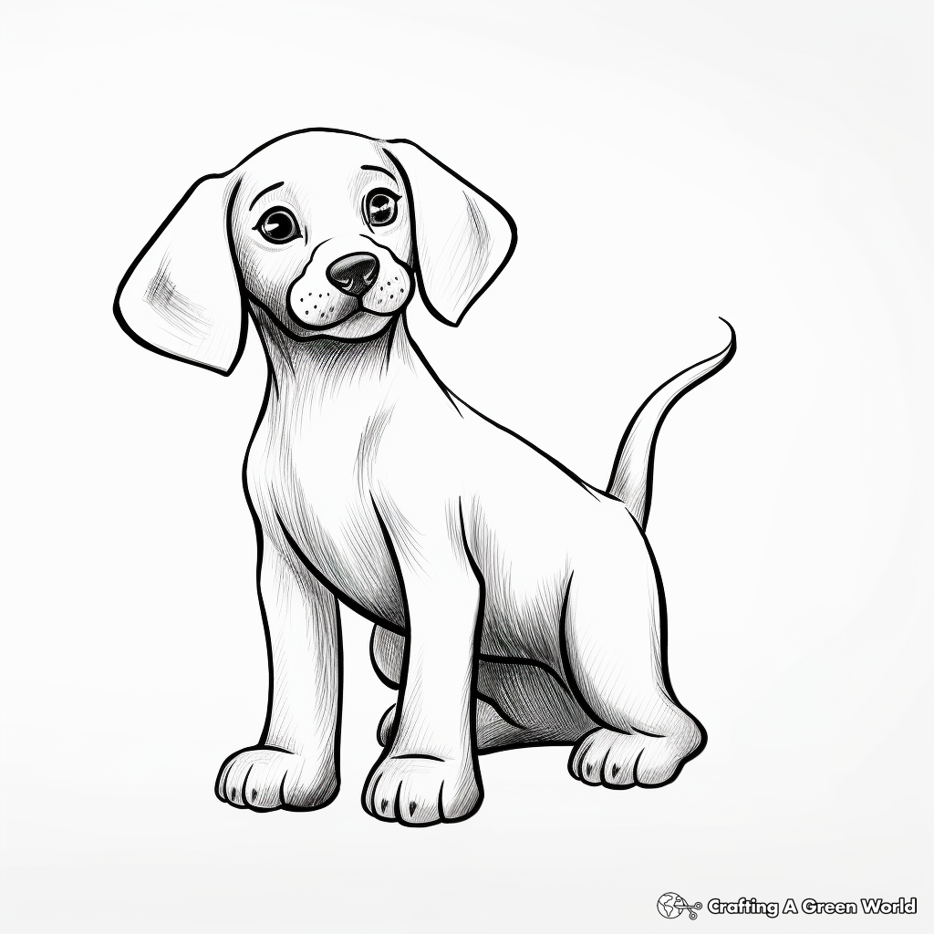 Black lab coloring pages