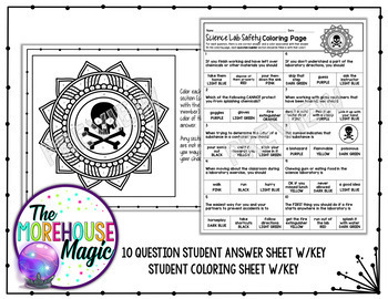 Science lab safety color by number science color by number tpt