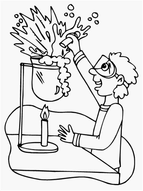 Science lab safety coloring pages