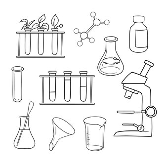 Page lab safety vectors illustrations for free download