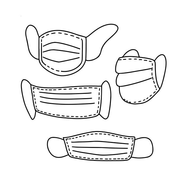 Lab safety drawings stock illustrations royalty