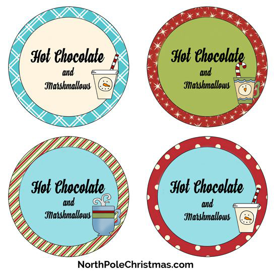 Hot chocolate signs labels recipes hot cocoa bomb tags