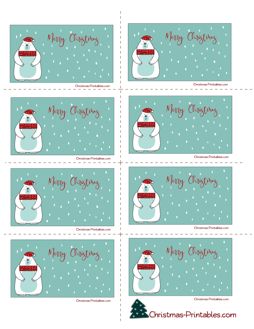 Free printable christmas labels