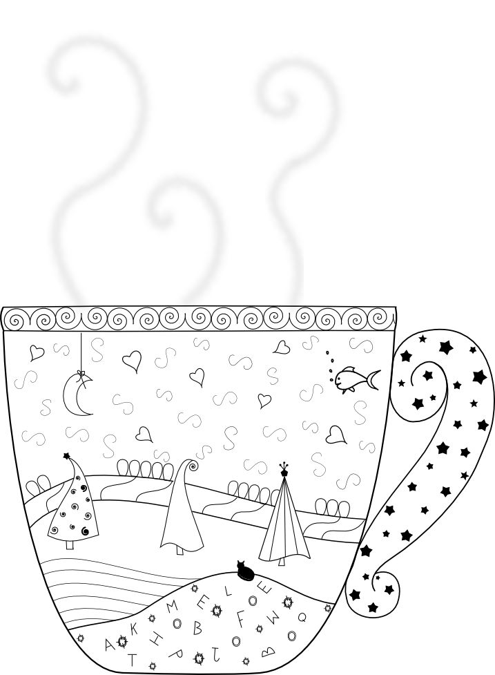 How about a whimsical cup of joe cool coloring pages christmas coloring pages coloring book pages