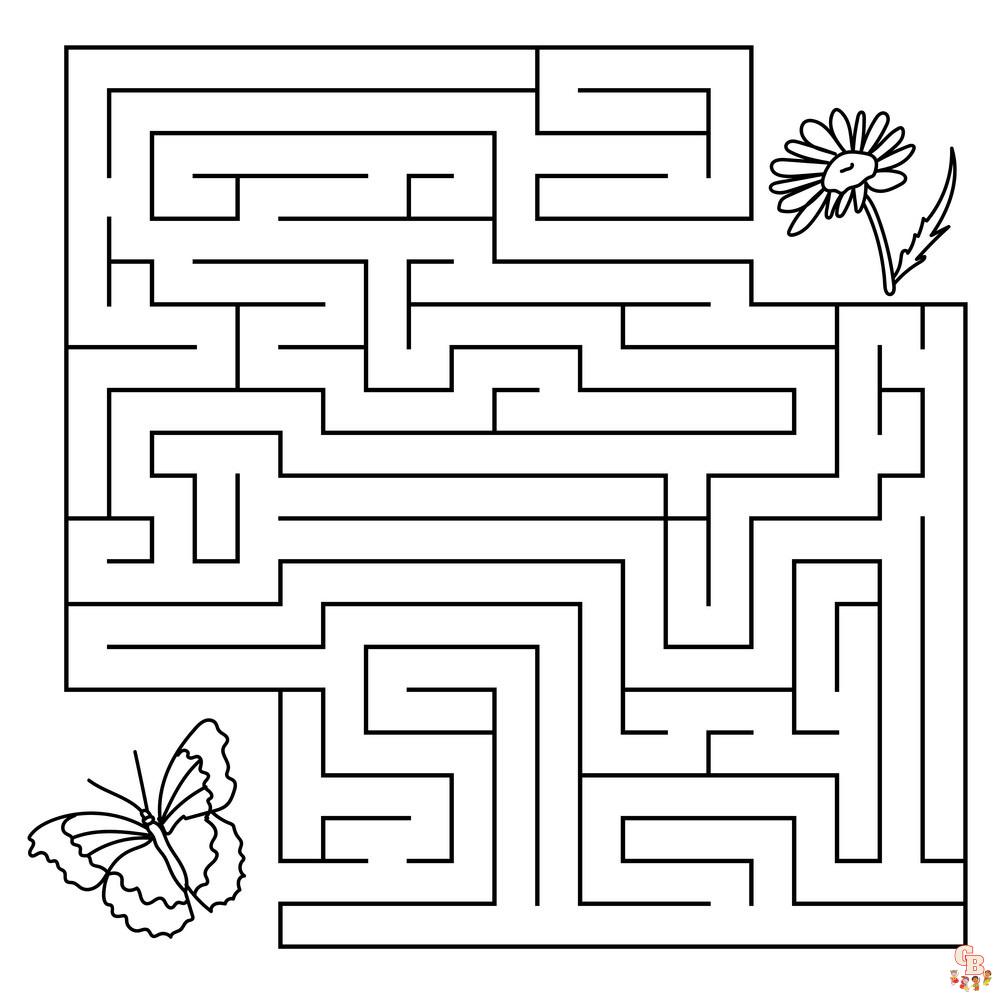 Desenhos de labirinto para colorir opããµes imprimãveis gratuitas e fãceis