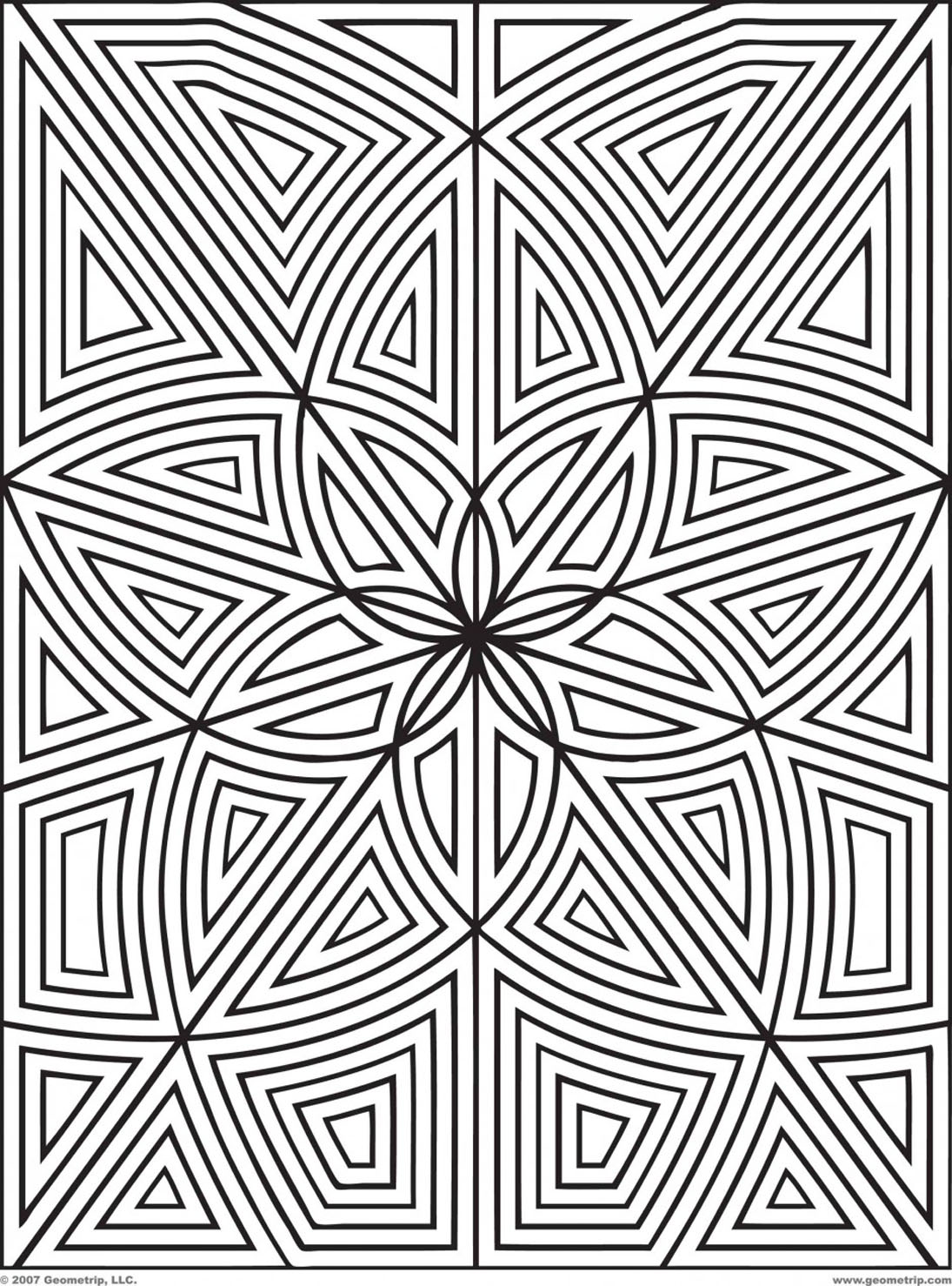 Um labirinto simãtrico para colorir