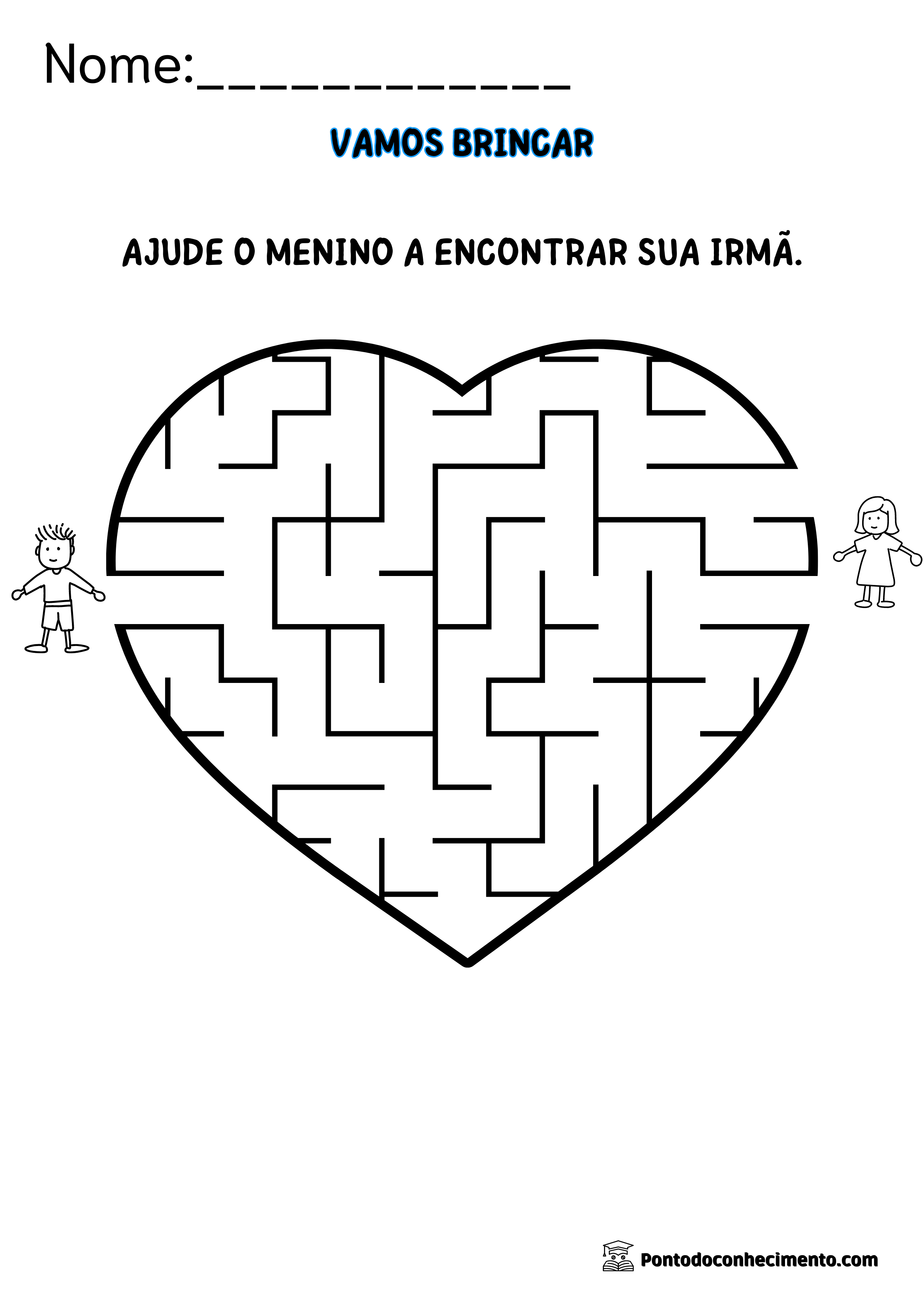 Atividades de labirintos para imprimir educaãão infantil
