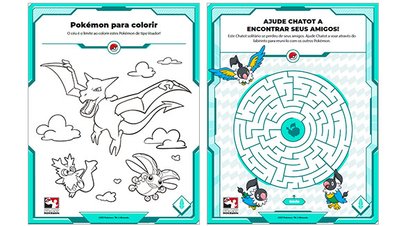 Folhas de atividades pokãmon para crianãas quebra