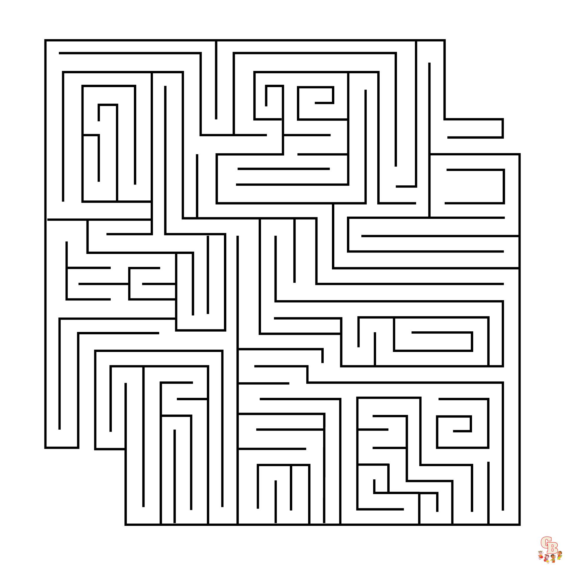 Desenhos de labirinto para colorir opããµes imprimãveis gratuitas e fãceis