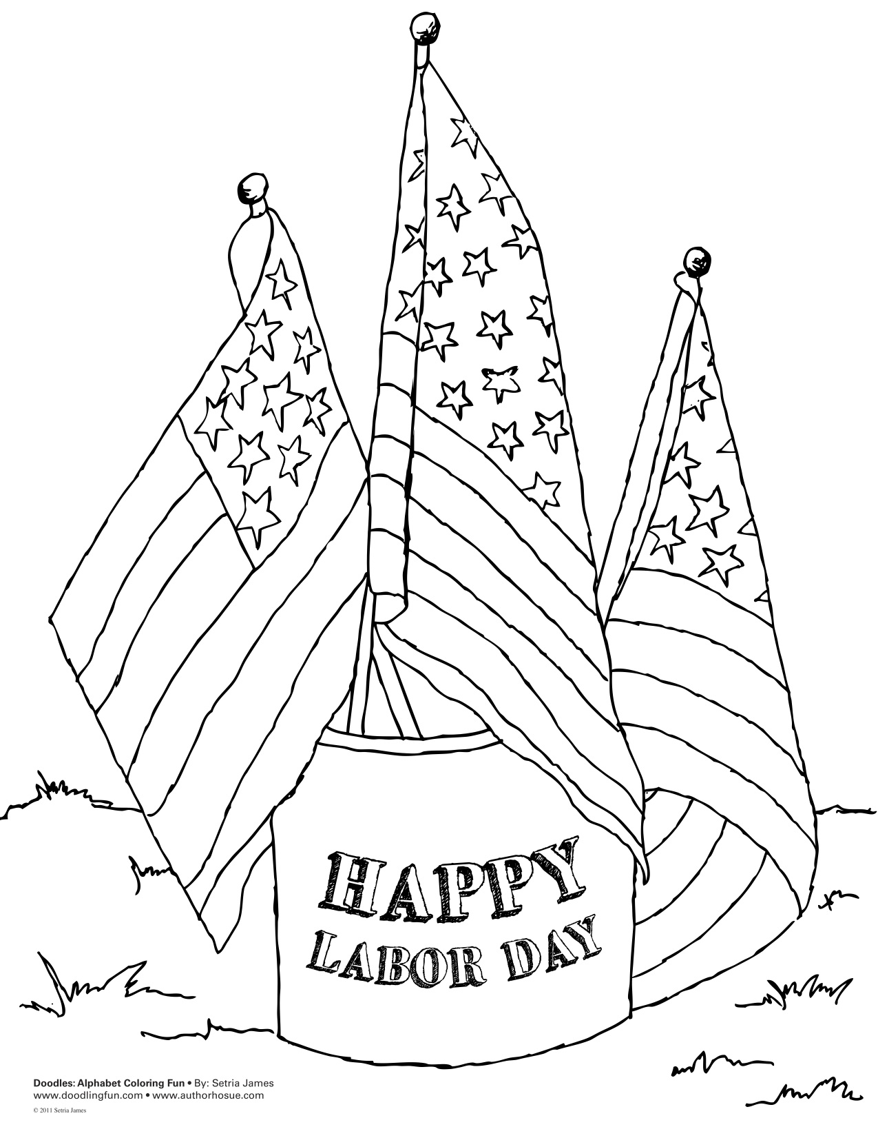 Labor day coloring pages to download and print for free