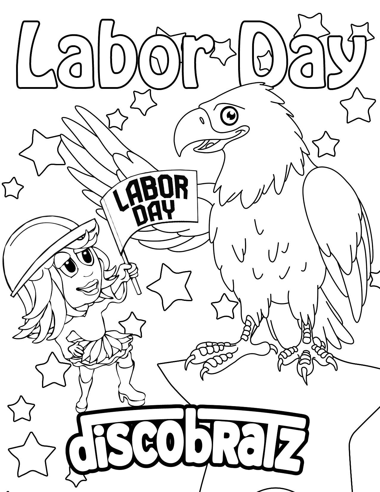 Labor day coloring pages to download and print for free