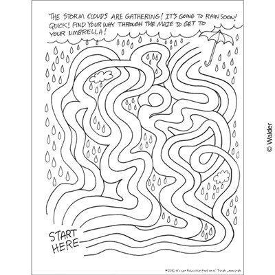 Rainy day maze walder education