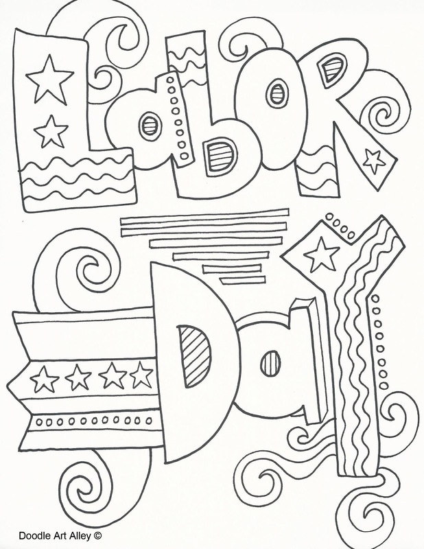 Labor day coloring pages