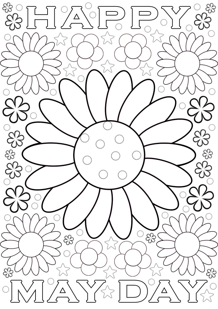May day louring flowers rooftop post printables