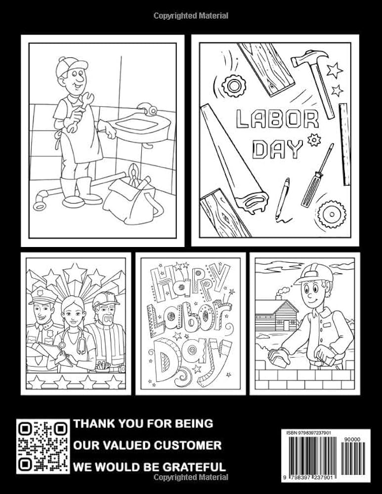 Labor day loring book for kids loring book for kids and adults with pages of creative designs to celebrate usas federal holiday perfect relaxation gift weaver oliver books