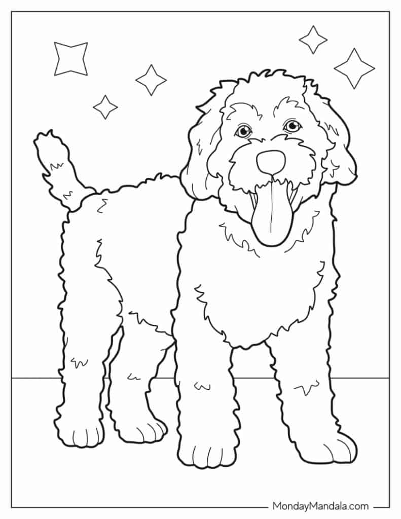 Dog coloring pages free pdf printables