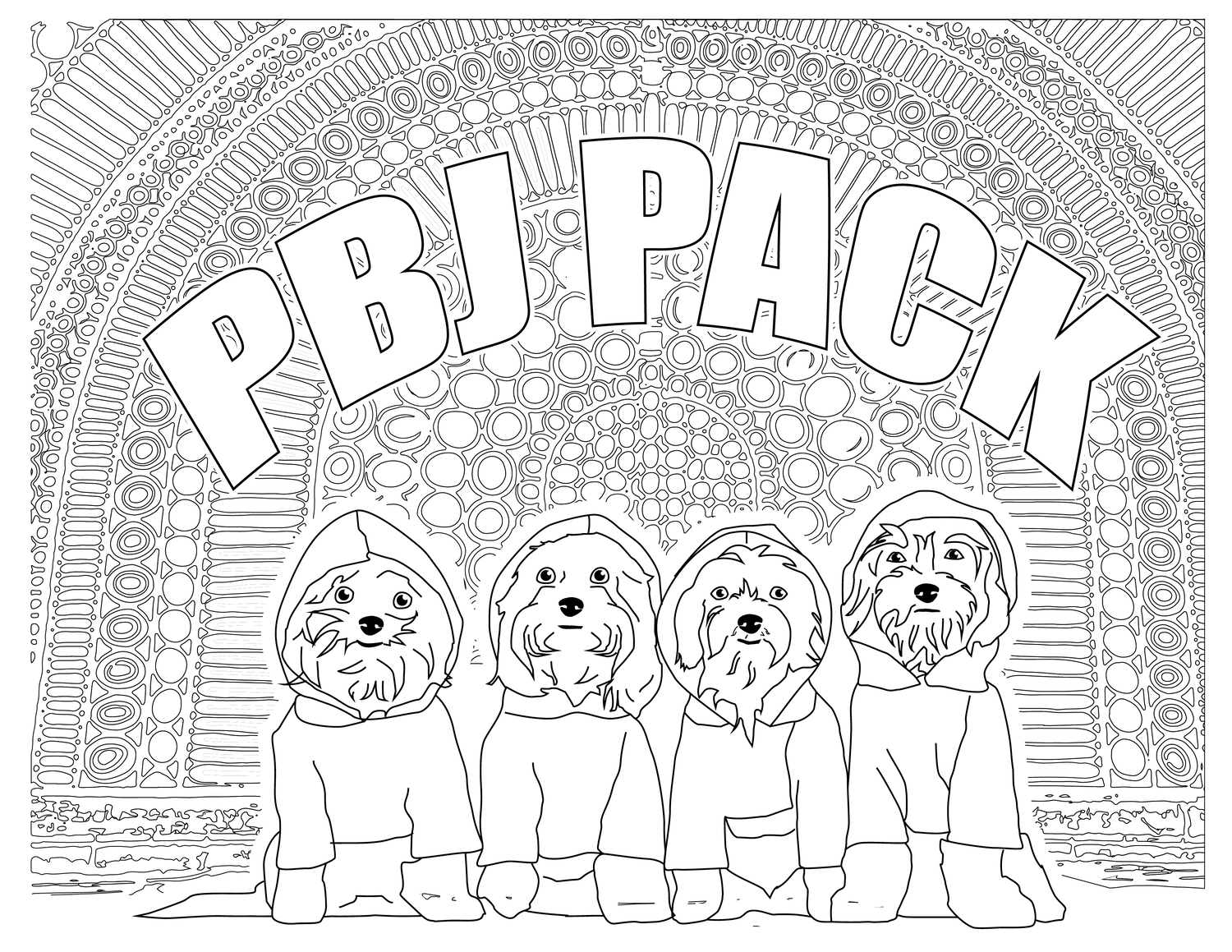 Coloring pages â pbj pack