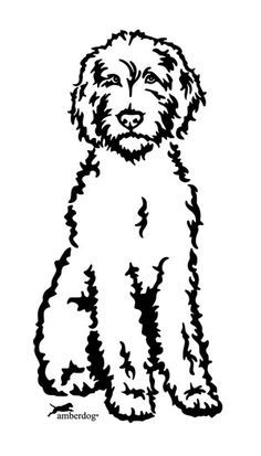 Labradoodle art labradoodle drawing labradoodle