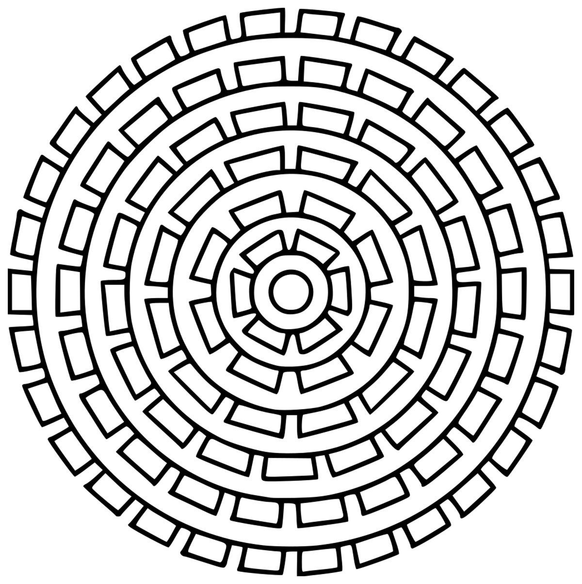 Angular mandala
