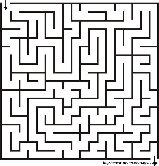 Coloring maze and labyrinth page coloring labyrinth to print out or color online