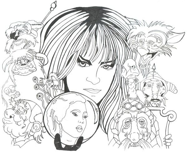 Labyrinth coloring pages