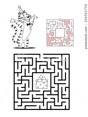 Maze game for kids with solution lets help