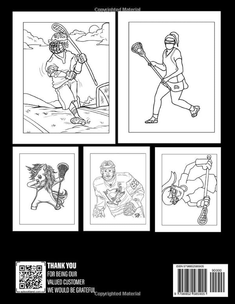 Lacrosse coloring book stunning coloring pages of sport for preschool to have fun ideal gift for special occasions horn armaan books