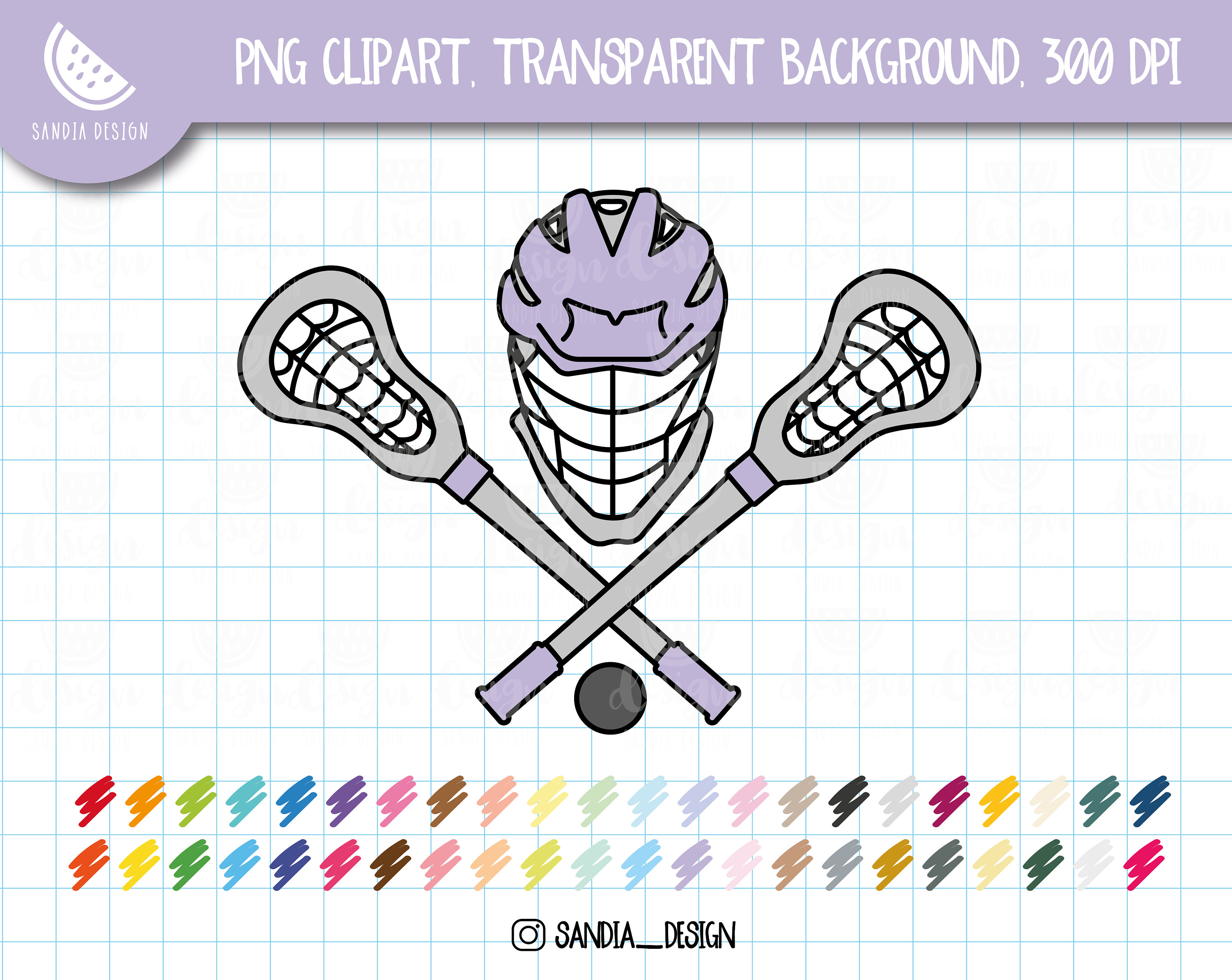 Doodle lacrosse clipart png colorful clipart transparent