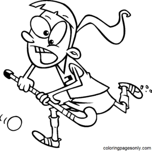 Field hockey coloring pages printable for free download