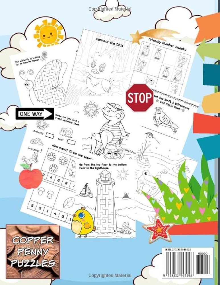 Road trip fun puzzles games coloring activities for to year old kids mazes coloring pages dot to dot alphabet practice picture and kids road trip activity