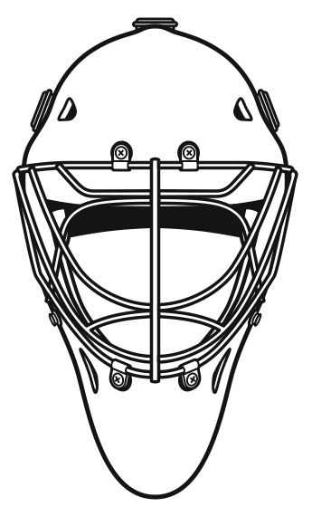 Hockey goalie helmet
