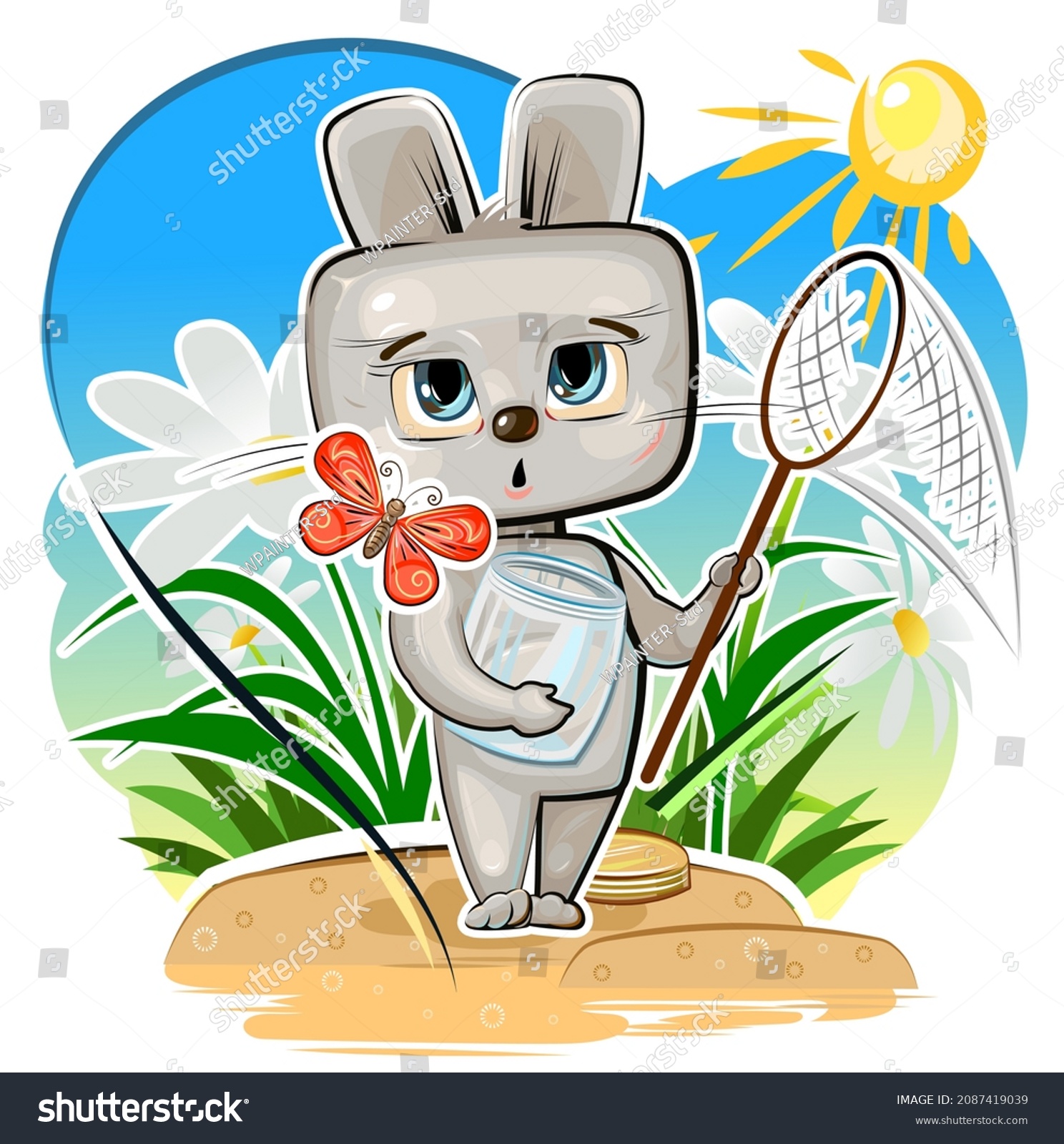 Little hare over royalty