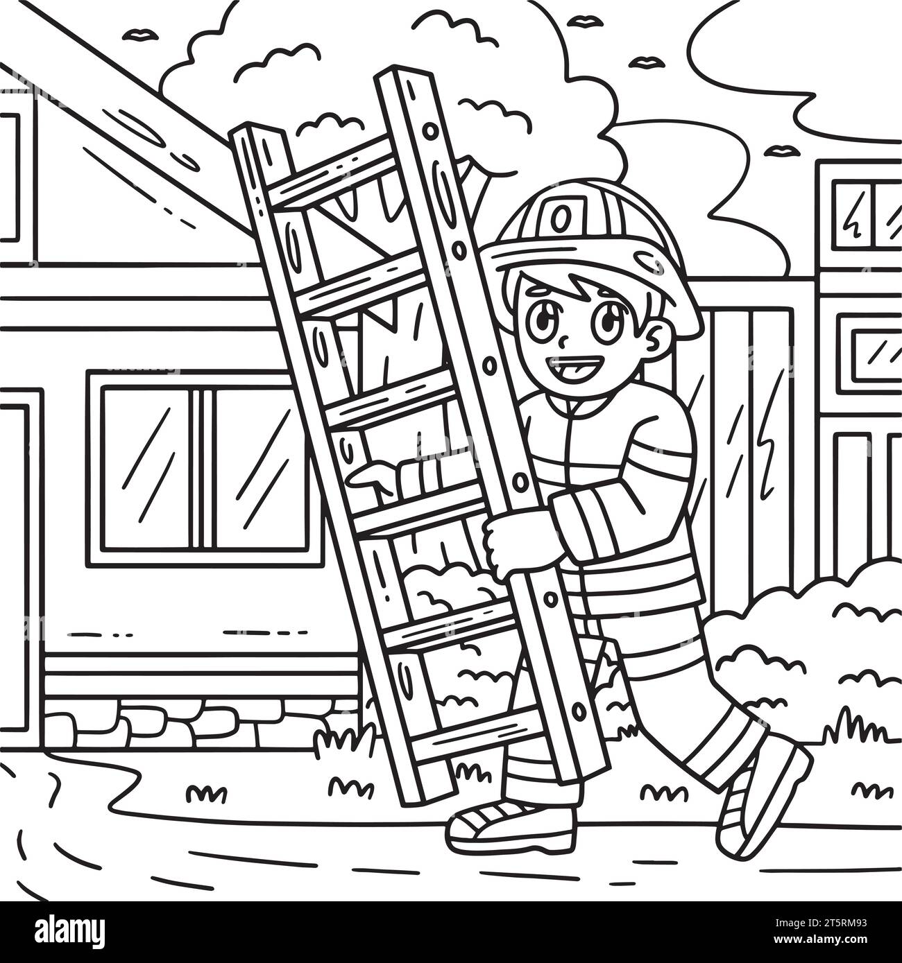 Drawn ladder black and white stock photos images