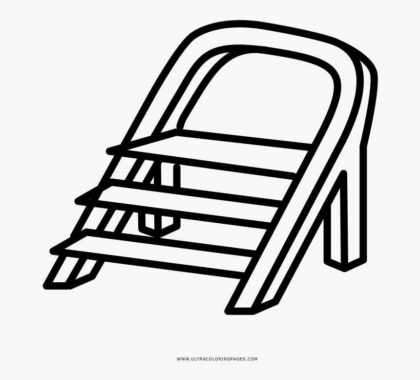 Step ladder coloring page