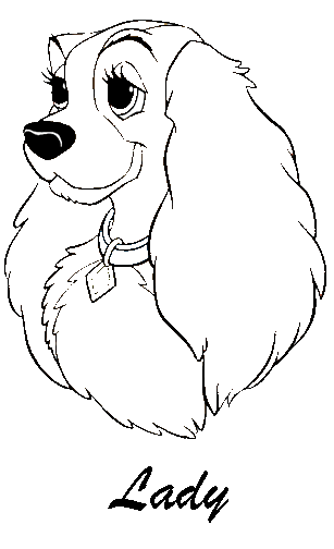 Lady the tramp coloring pages disney coloring pages disney coloring sheets cartoon drawings