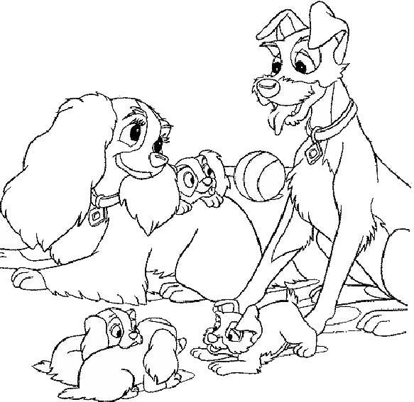 Lady and the tramp character coloring page of disney disney coloring pages coloring pages lady and the tramp