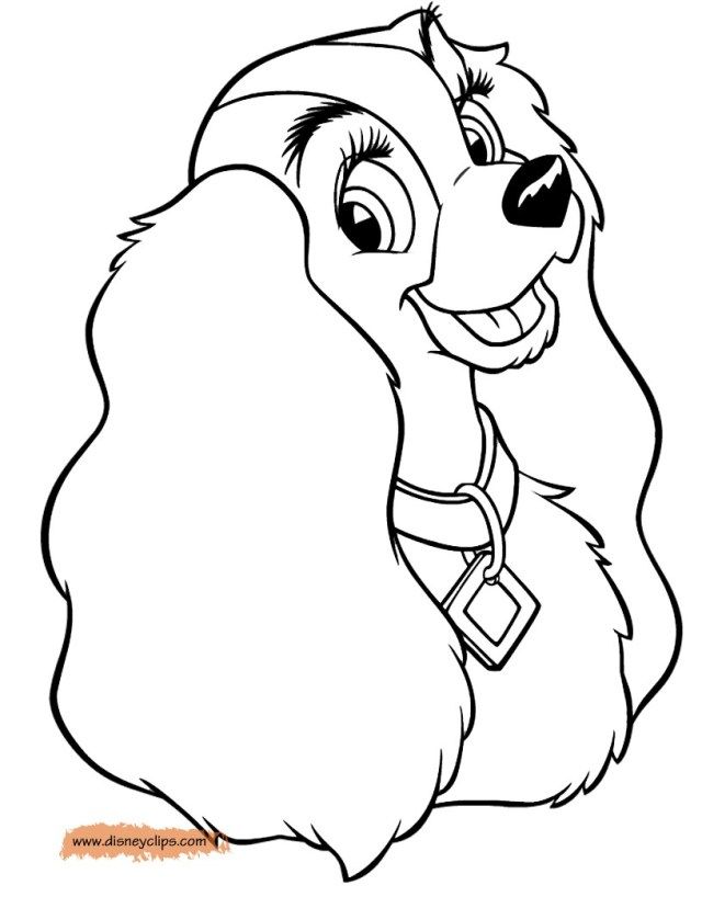 Inspiration photo of lady and the tramp coloring pages