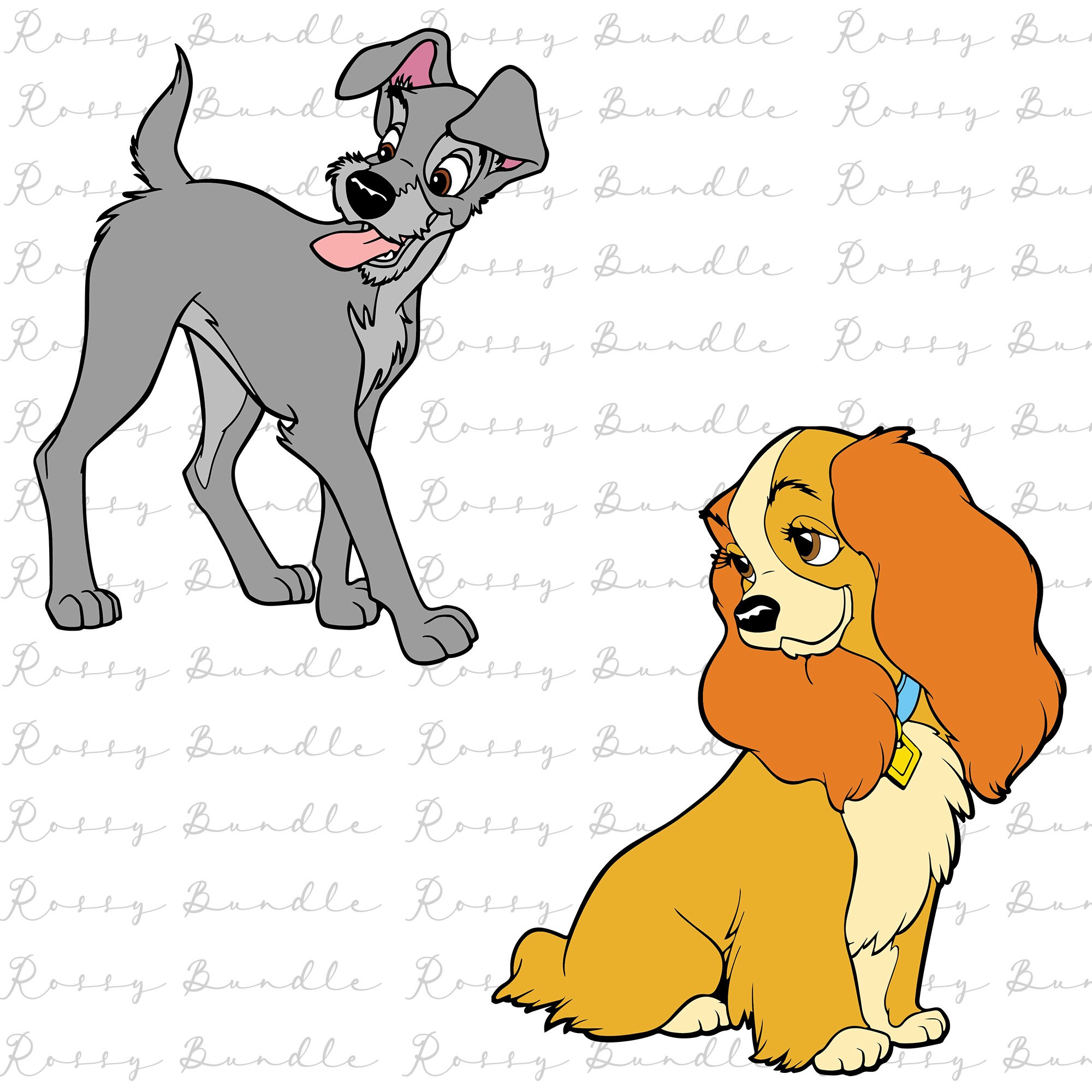 Lady tramp stencil