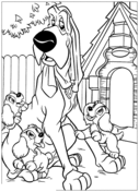 Lady and the tramp coloring pages free coloring pages