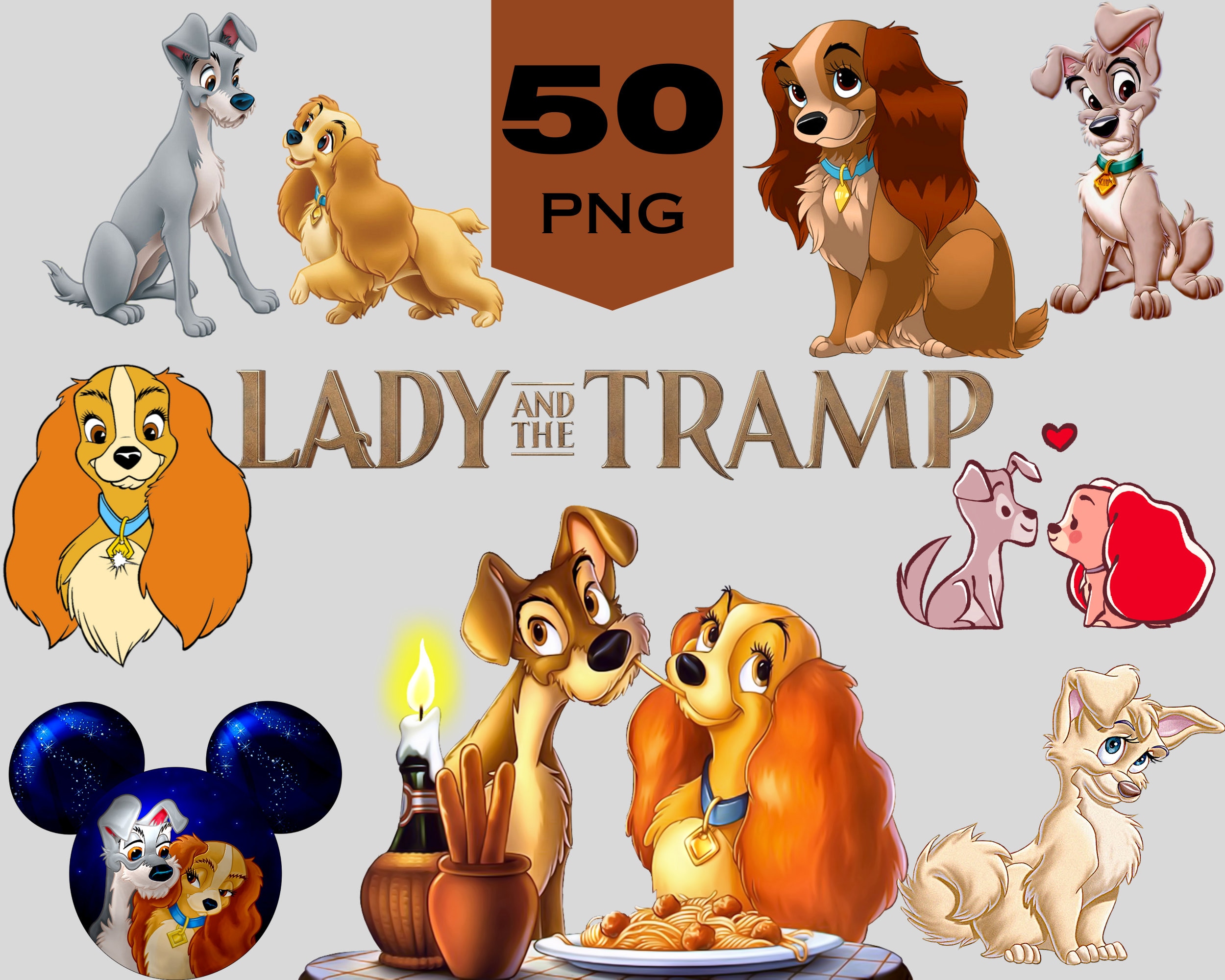 Lady tramp clipart