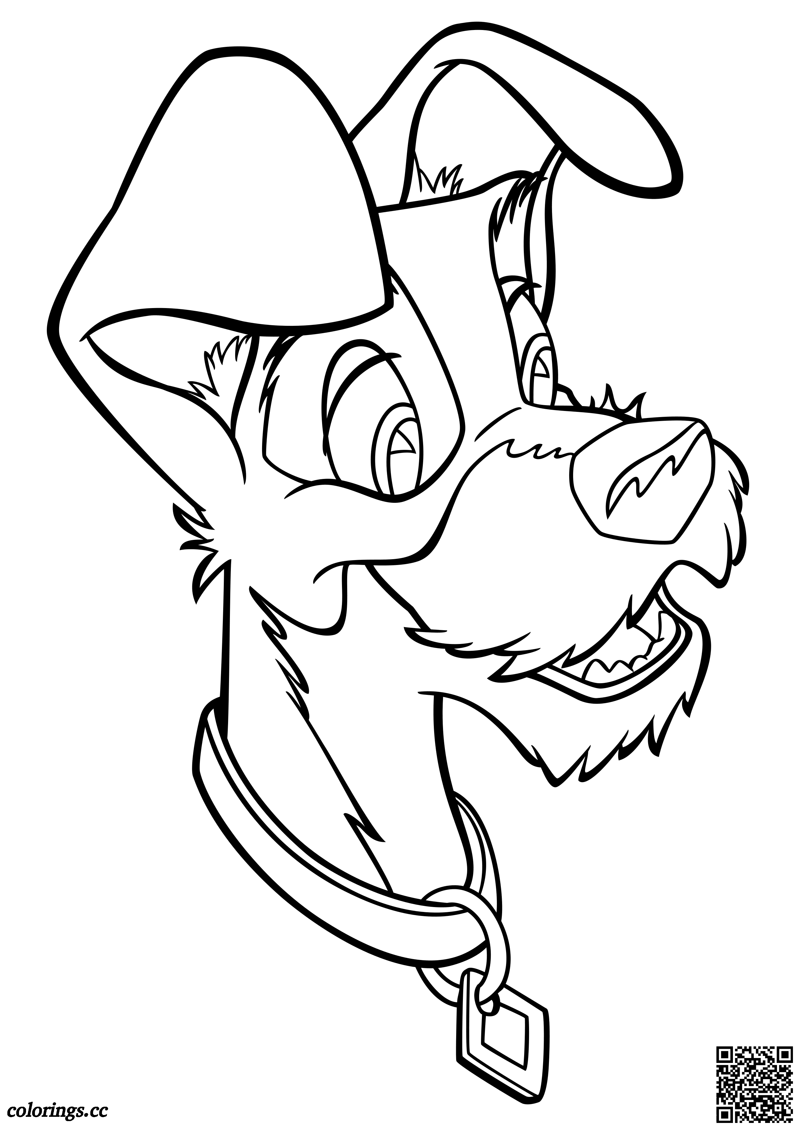 Portrait of a tramp coloring pages lady and the tramp coloring pages