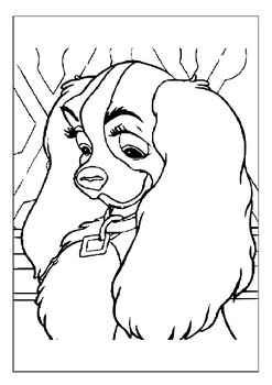 Printable coloring pages of lady and the tramp the ultimate fan experience