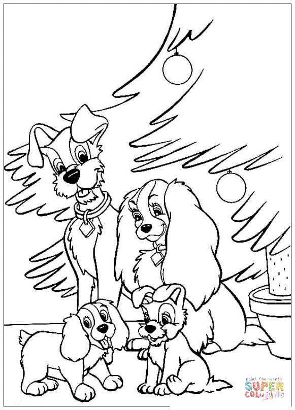 Lady and the tramp coloring page free printable coloring pages